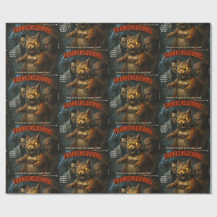 Frankensquirrel Classic Movie Parody Wrapping Paper