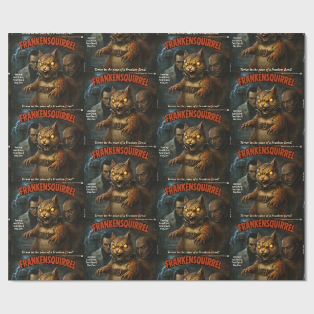 Frankensquirrel Wrapping Paper (Flat)