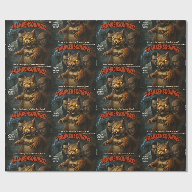 Frankensquirrel Wrapping Paper (Flat)