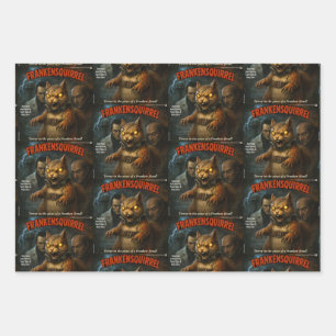 Frankensquirrel Wrapping Paper Sheet