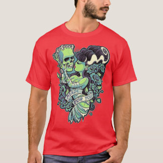 Frankenstein And Bride Made For You  T-Shirt
