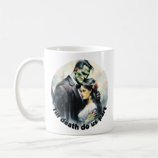 Frankenstein and the bride birthday gifts coffee mug
