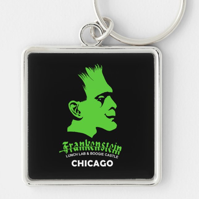 Frankenstein, Bar, Disco, Chicago, Illinois Key Ring (Front)