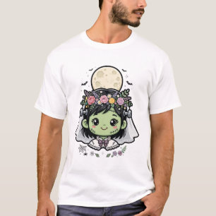 Frankenstein Bride Monster Halloween Art T-Shirt