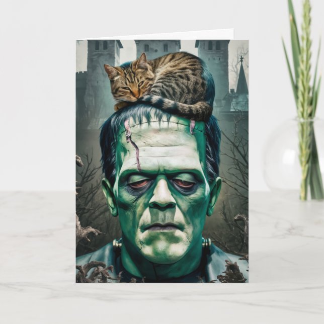 Frankenstein Cat Nap Card (Front)