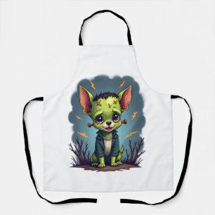 Frankenstein Chihuahua Shock Apron
