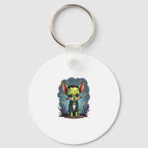 Frankenstein Chihuahua Shock Key Ring