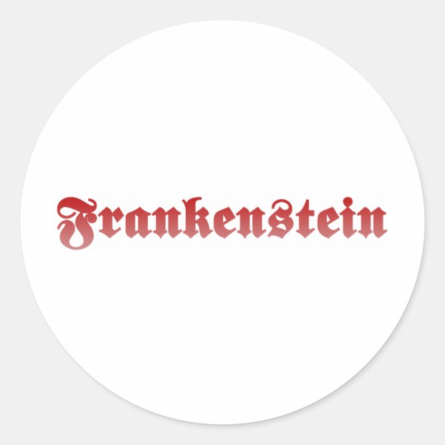 Frankenstein Classic Round Sticker (Front)