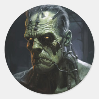 Frankenstein Classic Round Sticker