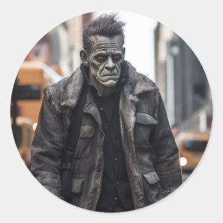 Frankenstein Classic Round Sticker