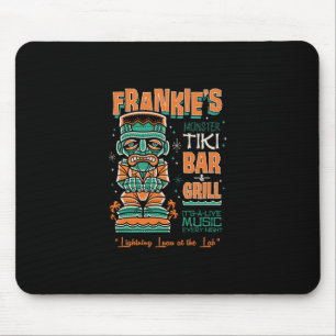 Frankenstein Creepy Cute Tiki Lounge Vacation Surf Mouse Pad