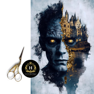 Frankenstein Decoupage  Tissue Paper