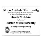 Frankenstein Diploma poster