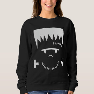 Frankenstein Face Funny Halloween Costume Sweatshirt