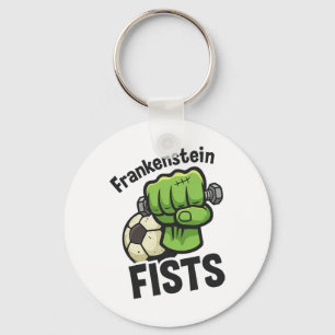 Frankenstein Fists Funny Soccer Stuff Key Ring