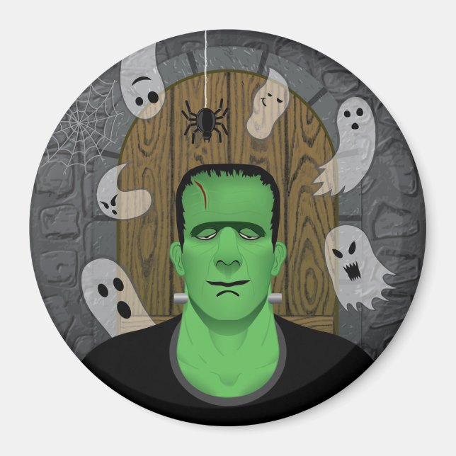 Frankenstein & Ghosts Magnet (Front)