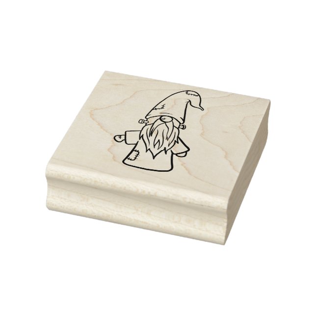 Frankenstein Gnome Rubber Stamp (Stamp)