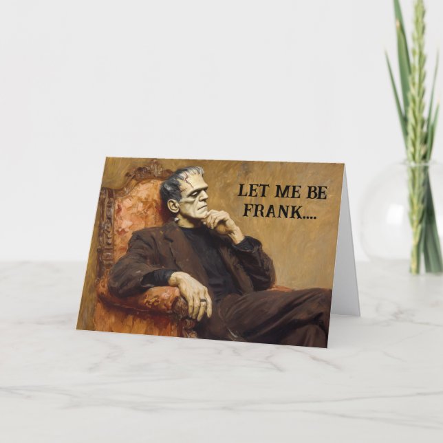 Frankenstein Halloween Card (Front)