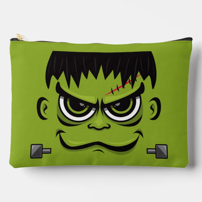 Frankenstein Halloween Face Accessory Pouch (Front)