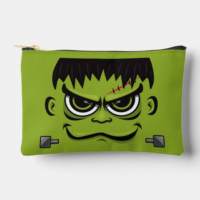Frankenstein Halloween Face Accessory Pouch (Front)