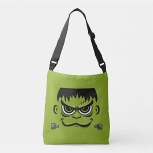 Frankenstein Halloween Face Crossbody Bag