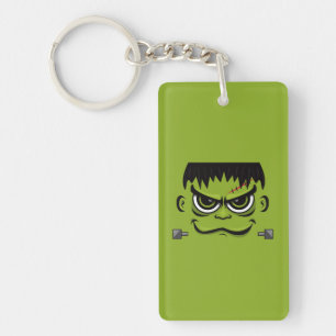 Frankenstein Halloween Face Key Ring