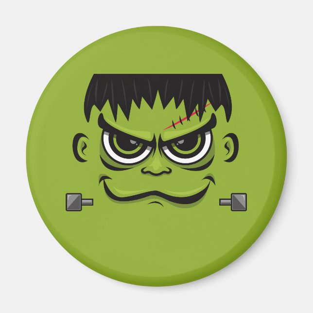 Frankenstein Halloween Face Magnet (Front)