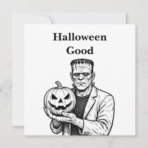 Frankenstein Halloween Good Card
