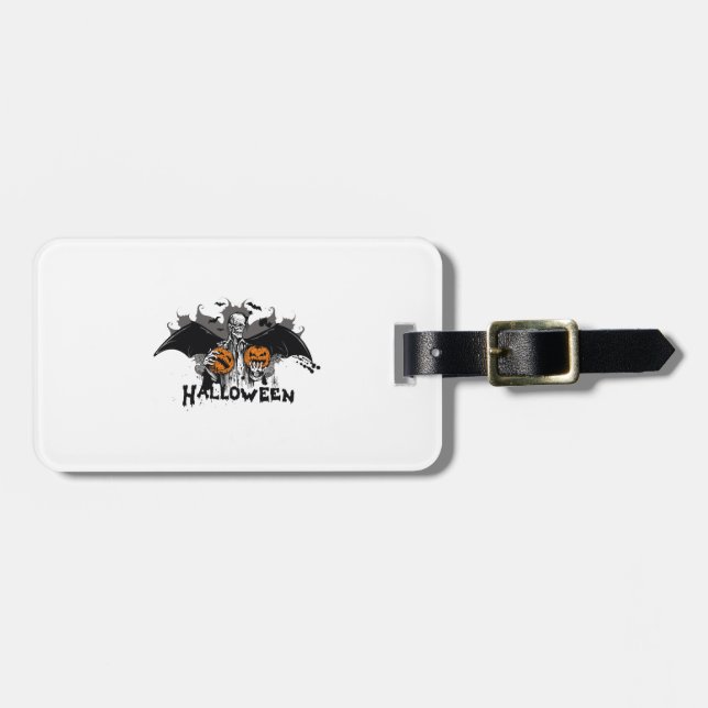 Frankenstein Halloween Luggage Tag (Front Horizontal)