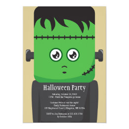 Frankenstein Halloween Party Invitation
