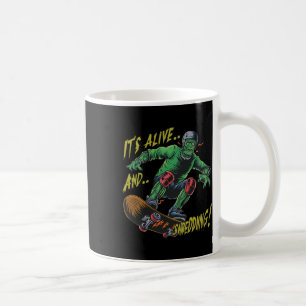 Frankenstein Halloween Vintage It's Alive And Shre Coffee Mug