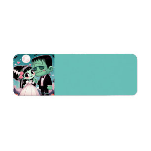 Frankenstein in Love Return Address Label