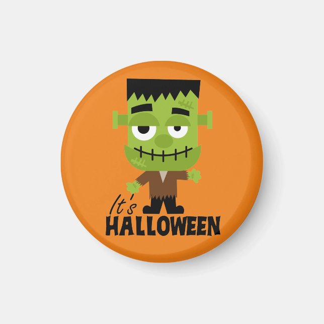 Frankenstein It's Halloween Magnet (Front)