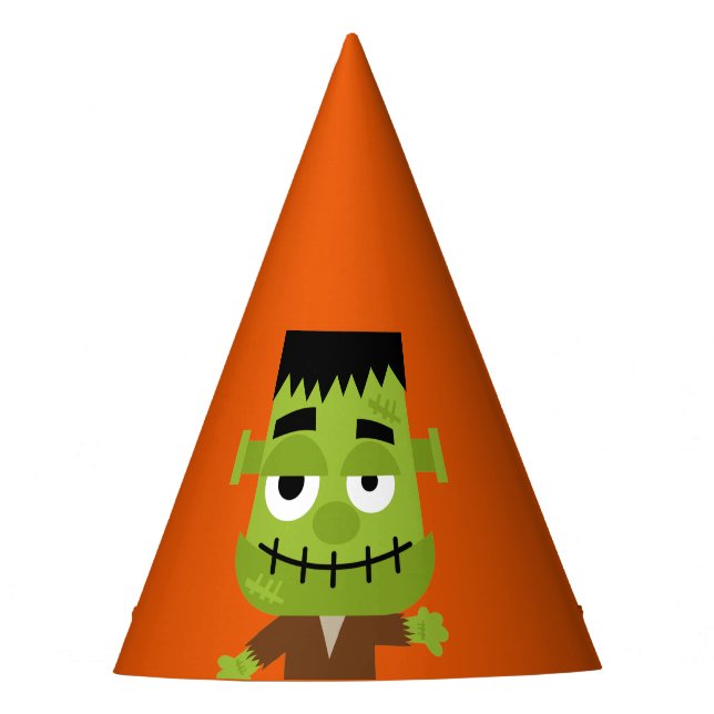 Frankenstein It's Halloween  Party Hat (Front)