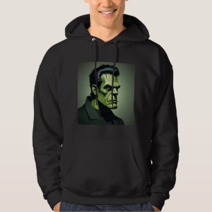 frankenstein mens black hoodie