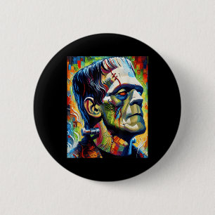 Frankenstein Monster And Bride Halloween Matching  6 Cm Round Badge