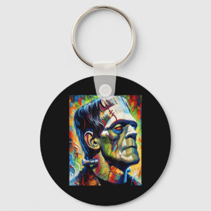 Frankenstein Monster And Bride Halloween Matching  Key Ring