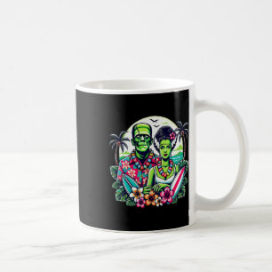 Frankenstein Monster And Bride Tropical Hawaiian B Coffee Mug