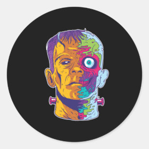 Frankenstein Monster Classic Round Sticker
