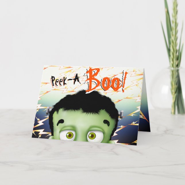 Frankenstein Monster Funny Kids Birthday Card (Front)