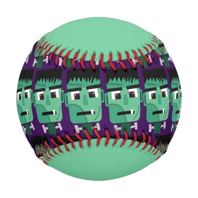 Frankenstein Monster Illustration Baseball (Front)
