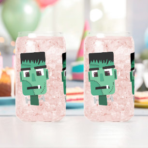 Frankenstein Monster Illustration Can Glass