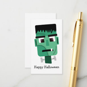 Frankenstein Monster Illustration Enclosure Card