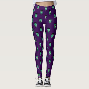 Frankenstein Monster Illustration Leggings