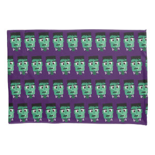Frankenstein Monster Illustration Pillowcase