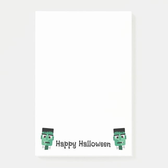 Frankenstein Monster Illustration Post-it Notes (Front)