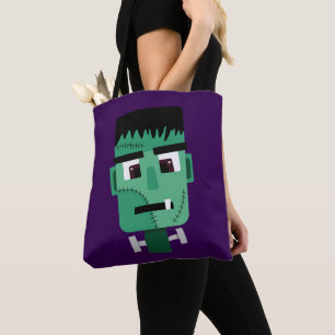 Frankenstein Monster Illustration Tote Bag