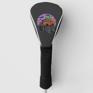 Frankenstein Monster Truck Halloween Graphic Desig Golf Head Cover