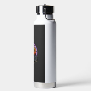 Frankenstein Monster Truck Halloween Graphic Desig Water Bottle
