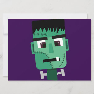 Frankenstein Monster's Head Card
